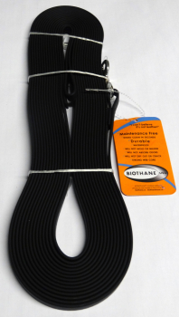 BioThane Leine genäht 19mm schwarz 10m