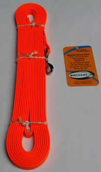 BioThane Leine genäht 13mm neon orange 6m