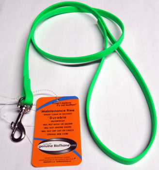 BioThane Leine genäht 13mm neon grün 1m
