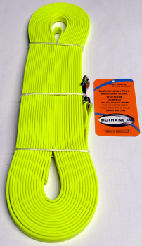 BioThane Leine genäht 13mm neon gelb 10m