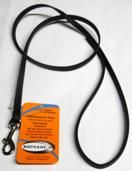 BioThane Leine genäht 13mm schwarz 1m