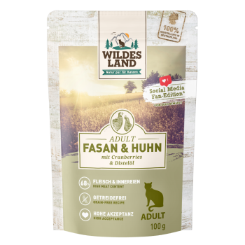Wildes Land Classic Adult Fasan und Huhn mit Cranberries