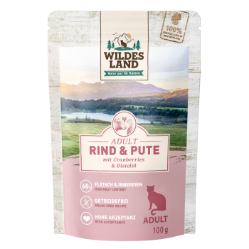 Wildes Land Classic Adult Rind und Pute mit Cranberries
