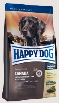 Happy Dog Canada Lachs/Kaninchen/Lamm & Kartoffeln 11kg