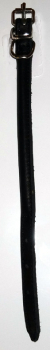 Leder Halsband rund 8mm mit Schnalle 30cm schwarz