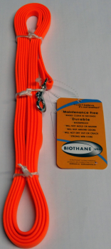 BioThane Leine genäht 9mm neon orange 3m