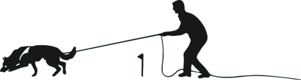 Fährtenhundkleber schwarz