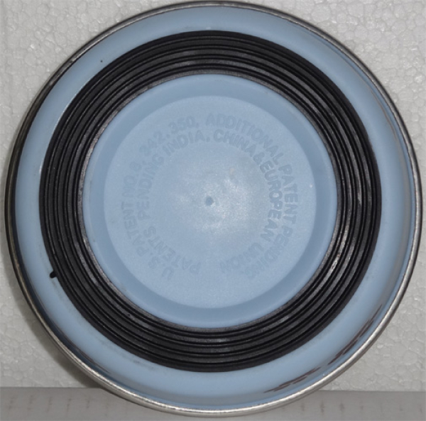 Edelstahlnapf mit Motiv antrazyt 240ml 12cm rutschfest