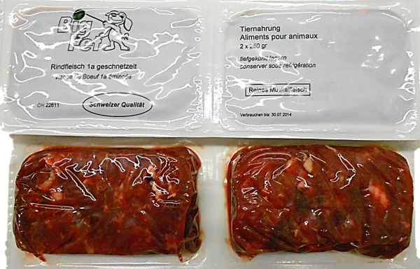 Rindfleisch 1a extra mager geschnetzelt 2x250g