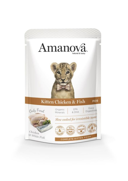Fel Kitten GF Huhn+Fisch 12x85g Amanova